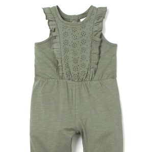 H&M Toddler Eyelet Jumpsuit in Green